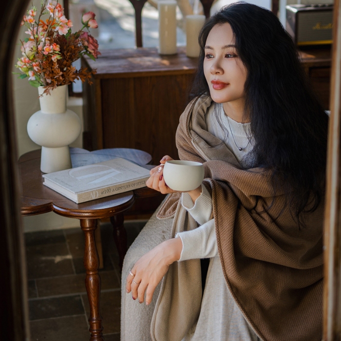 91家纺网 家纺一手货源 找家纺 （总）喜相逢家纺 保暖发热披肩 多功能多场景适用毯