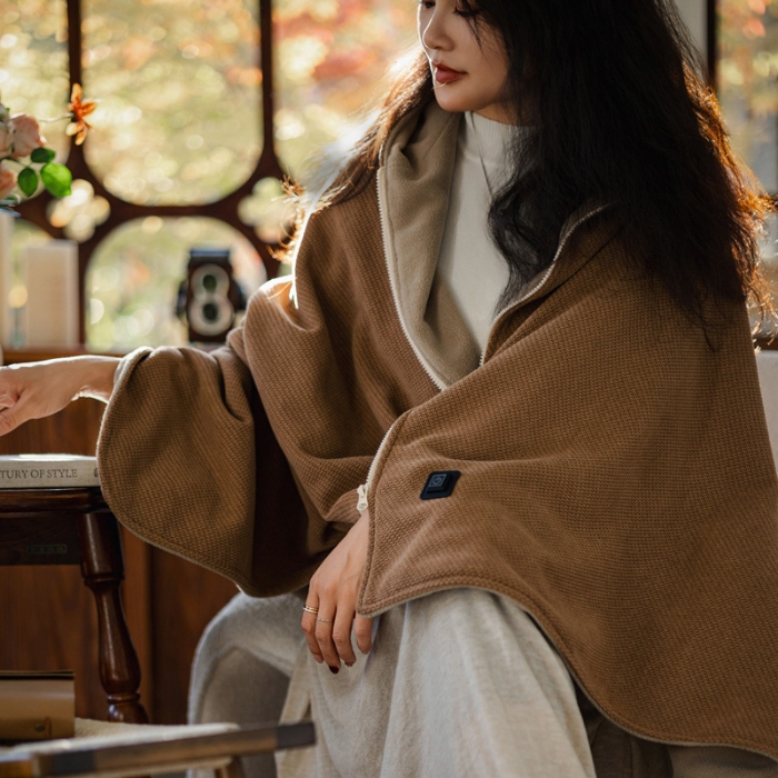 91家纺网 家纺一手货源 找家纺 （总）喜相逢家纺 保暖发热披肩 多功能多场景适用毯