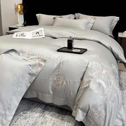 91家纺网 家纺一手货源 找家纺 （总）星蕴家纺 2025新款A类新疆全棉刺绣四件套-千禧