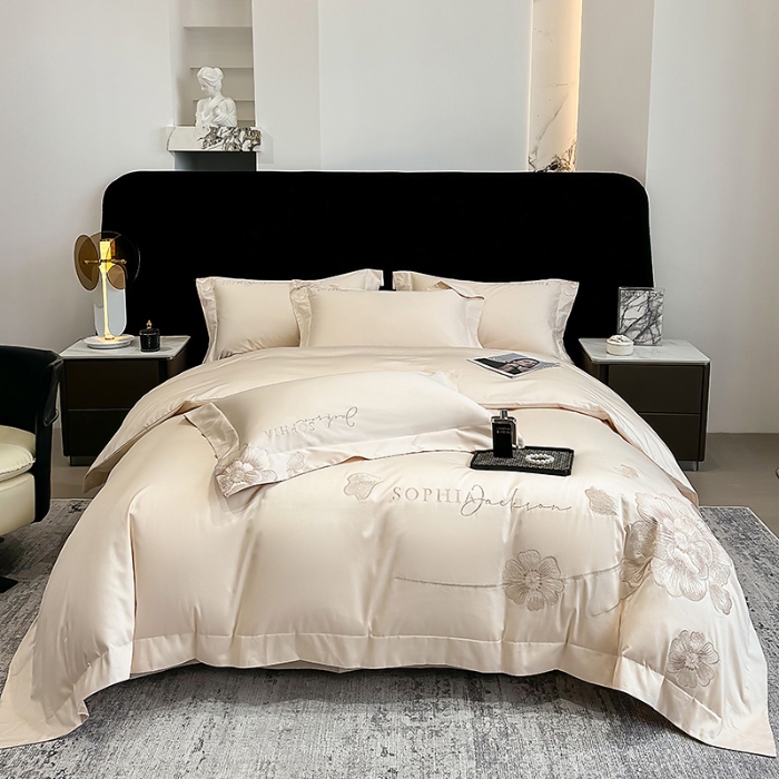 91家纺网 家纺一手货源 找家纺 （总）星蕴家纺 2025新款A类新疆全棉刺绣四件套-千禧