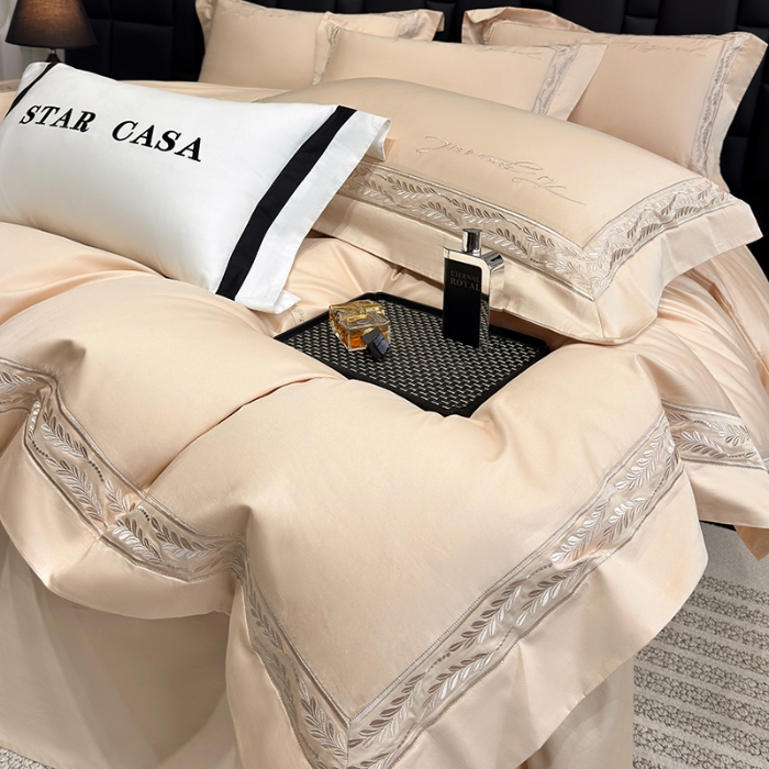 91家纺网 家纺一手货源 找家纺 （总）星蕴家纺 2025新款100s贡缎长绒棉四件套-路易