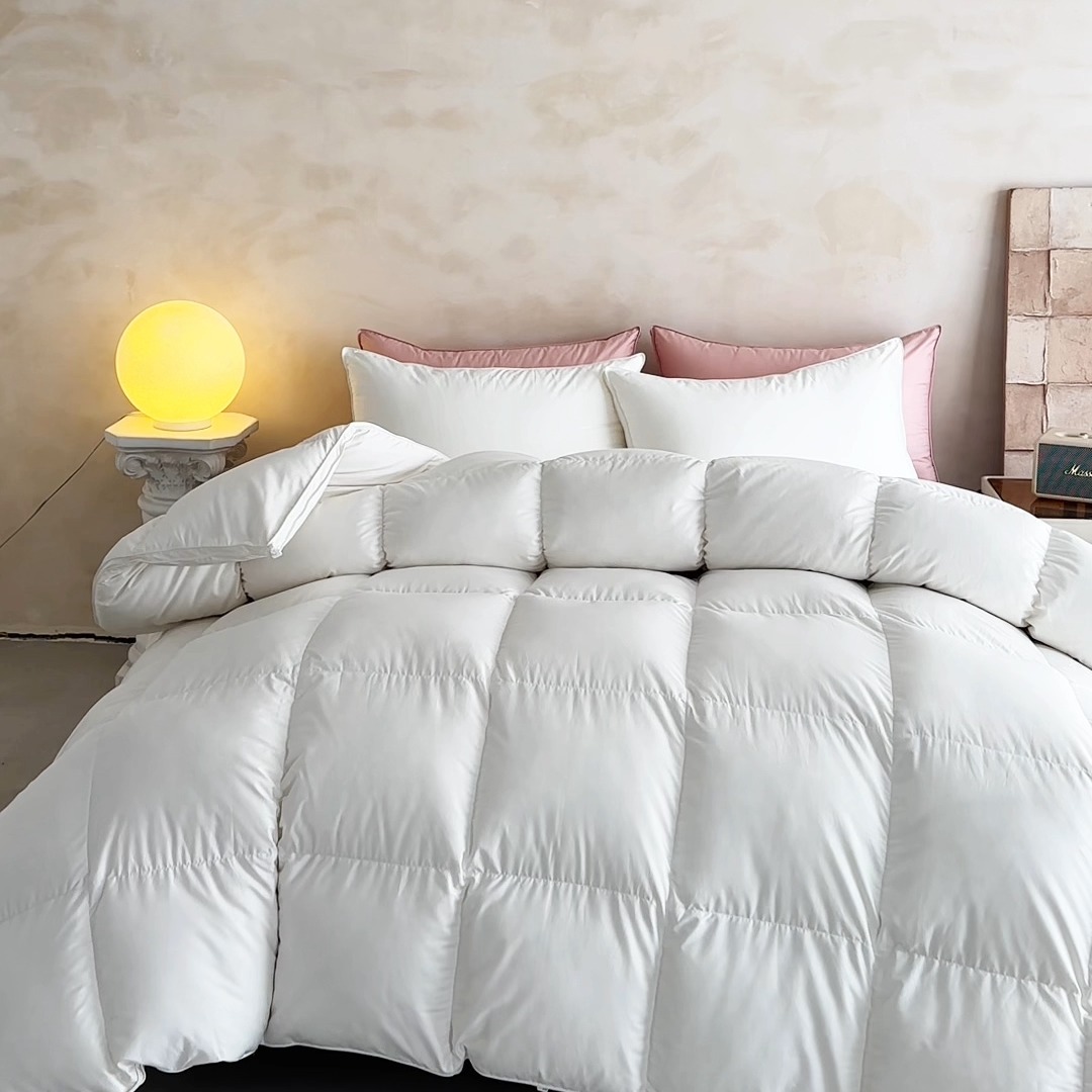 91家纺网 家纺一手货源 找家纺 （总）特价 真品白鸭绒羽绒被加厚保暖冬被芯单人鸭绒被冬天季春秋被子