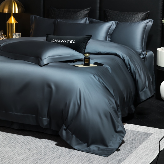 91家纺网 家纺一手货源 找家纺 （总）2025新款100(50*50)新疆长绒棉四件套-都柏林