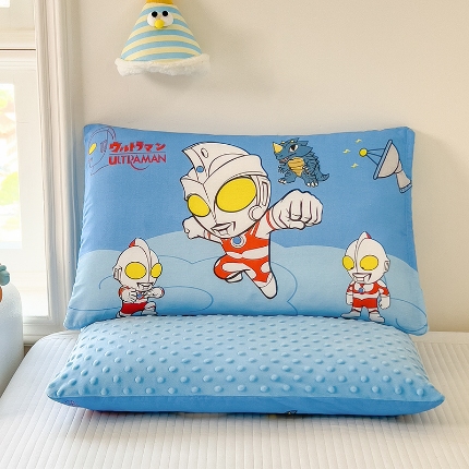 91家纺网 家纺一手货源 找家纺 （总）云恋 2025卡通全棉儿童豆豆枕午睡枕学生枕头幼儿园枕头小孩男孩女孩枕芯加枕套可拆卸