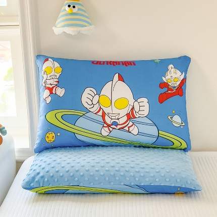 91家纺网 家纺一手货源 找家纺 （总）云恋 2025卡通全棉儿童豆豆枕午睡枕学生枕头幼儿园枕头小孩男孩女孩枕芯加枕套可拆卸