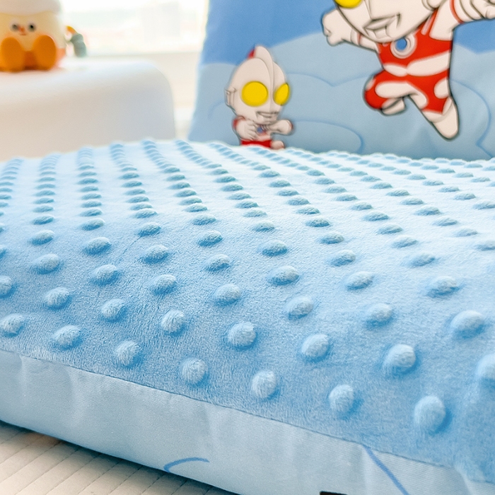 91家纺网 家纺一手货源 找家纺 （总）云恋 2025卡通全棉儿童豆豆枕午睡枕学生枕头幼儿园枕头小孩男孩女孩枕芯加枕套可拆卸