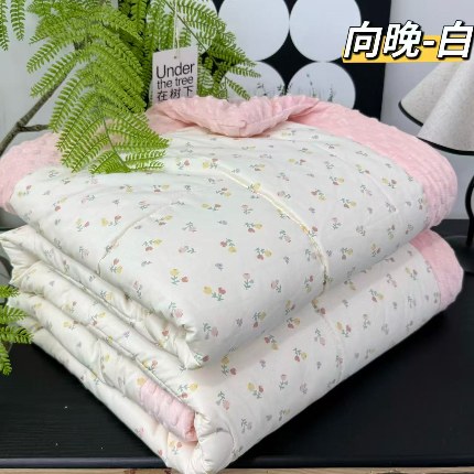 91家纺网 家纺一手货源 找家纺 纯棉单人豆豆被1.5×2米（4斤左右）单人被大豆被子冬被