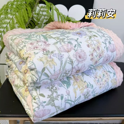 91家纺网 家纺一手货源 找家纺 纯棉单人豆豆被1.5×2米（4斤左右）单人被大豆被子冬被