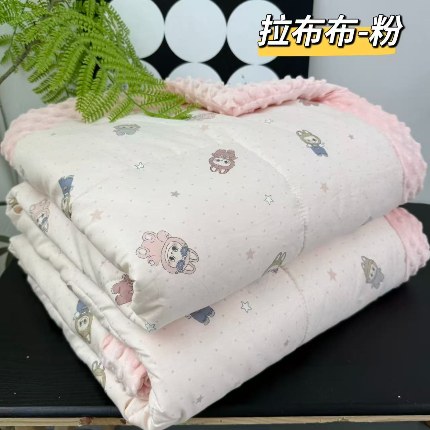 91家纺网 家纺一手货源 找家纺 纯棉单人豆豆被1.5×2米（4斤左右）单人被大豆被子冬被