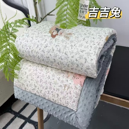 91家纺网 家纺一手货源 找家纺 纯棉单人豆豆被1.5×2米（4斤左右）单人被大豆被子冬被