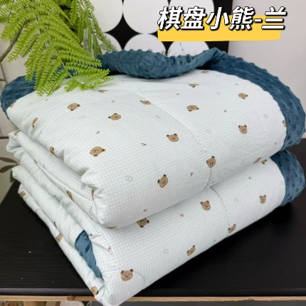 91家纺网 家纺一手货源 找家纺 纯棉单人豆豆被1.5×2米（4斤左右）单人被大豆被子冬被