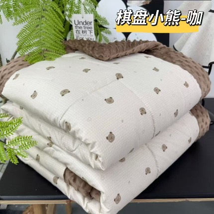 91家纺网 家纺一手货源 找家纺 纯棉单人豆豆被1.5×2米（4斤左右）单人被大豆被子冬被