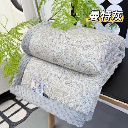 91家纺网 家纺一手货源 找家纺 纯棉单人豆豆被1.5×2米（4斤左右）单人被大豆被子冬被