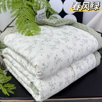 91家纺网 家纺一手货源 找家纺 纯棉单人豆豆被1.5×2米（4斤左右）单人被大豆被子冬被