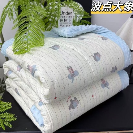 91家纺网 家纺一手货源 找家纺 纯棉单人豆豆被1.5×2米（4斤左右）单人被大豆被子冬被