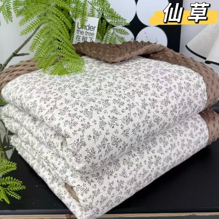 91家纺网 家纺一手货源 找家纺 纯棉单人豆豆被1.5×2米（4斤左右）单人被大豆被子冬被