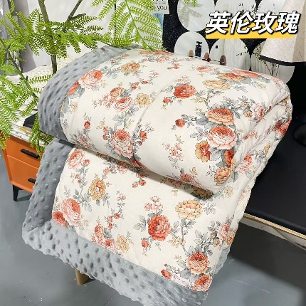 91家纺网 家纺一手货源 找家纺 纯棉单人豆豆被1.5×2米（4斤左右）单人被大豆被子冬被