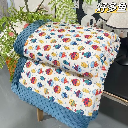 91家纺网 家纺一手货源 找家纺 纯棉双人豆豆被2×2.3米（6斤左右）双人大豆被子纯棉冬被