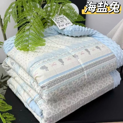 91家纺网 家纺一手货源 找家纺 纯棉双人豆豆被2×2.3米（6斤左右）双人大豆被子纯棉冬被