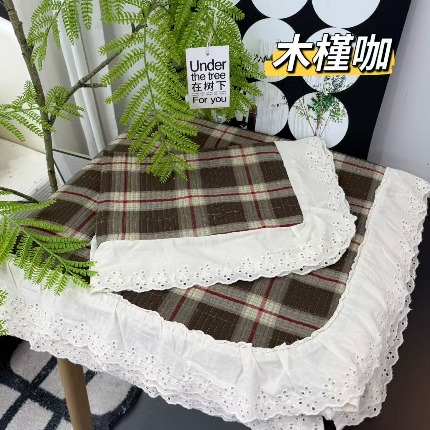 91家纺网 家纺一手货源 找家纺 （总）A类纯棉色织水洗棉床盖240*260CM全棉条纹三件套花边格子四季通用