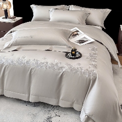 91家纺网 家纺一手货源 找家纺 （总）星蕴家纺 2025新款贡缎长绒棉纯色四件套-多米,多米-山灰色,多米-优雅紫,多米-香槟金,多米-珍珠白