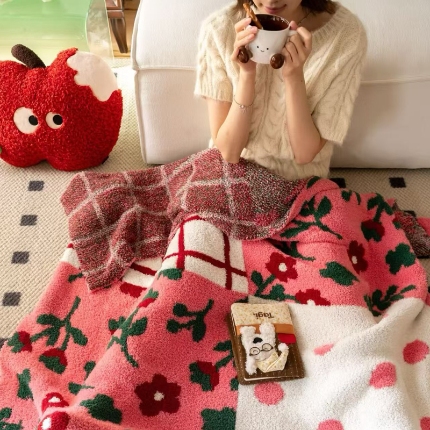 91家纺网 家纺一手货源 找家纺 （总）明治西川半边绒毛毯 休闲毯子沙发盖毯 午休小毯子车载小毛毯ins小红书风格