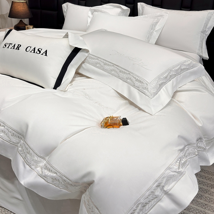 91家纺网 家纺一手货源 找家纺 （总）星蕴家纺 2025新款100s贡缎长绒棉四件套-路易