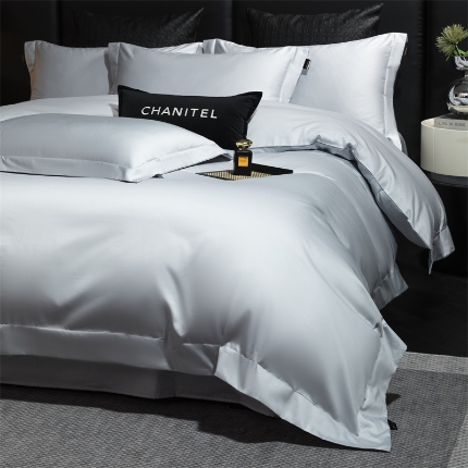 91家纺网 家纺一手货源 找家纺 （总）2025新款100新疆长绒棉四件套-都柏林