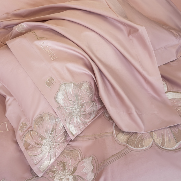 91家纺网 家纺一手货源 找家纺 （总）2025新款A类长绒棉新疆全棉纯棉刺绣宽边四件套-花千骨