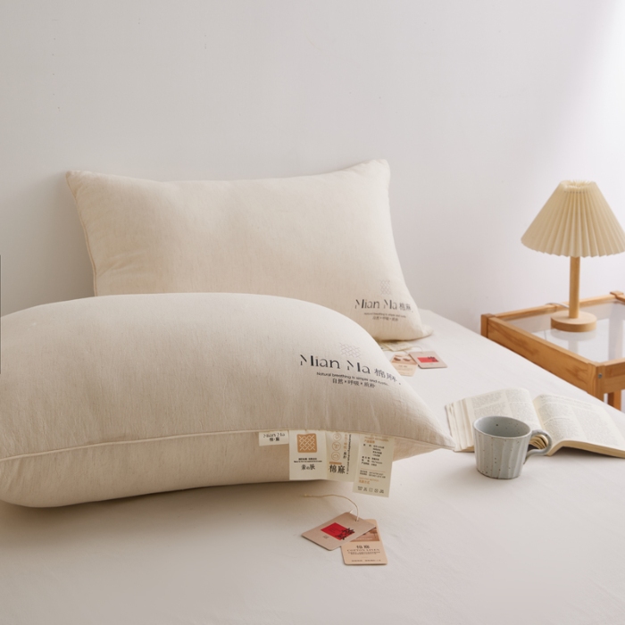 91家纺网 家纺一手货源 找家纺 （总）2026新款爆款推荐棉麻酒店羽丝绒枕芯 高弹棉麻舒适枕枕头单人成人枕芯