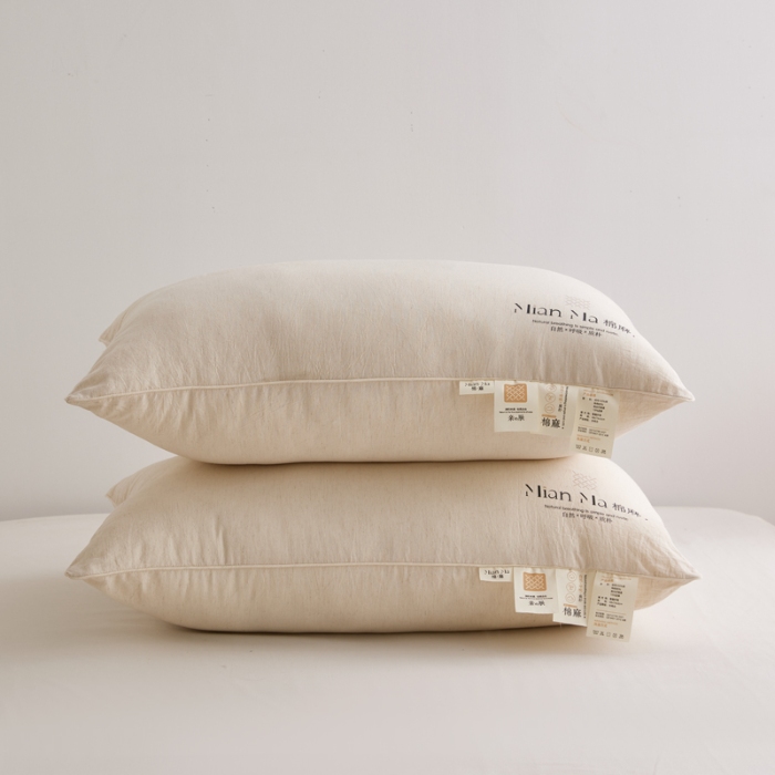 91家纺网 家纺一手货源 找家纺 （总）2026新款爆款推荐棉麻酒店羽丝绒枕芯 高弹棉麻舒适枕枕头单人成人枕芯