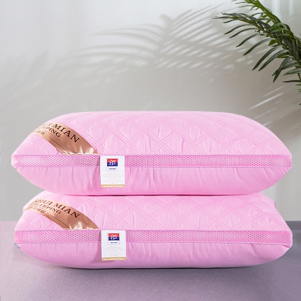 91家纺网 家纺一手货源 找家纺 兴丝露枕芯 网边绗缝立体枕  双边枕头 酒店枕