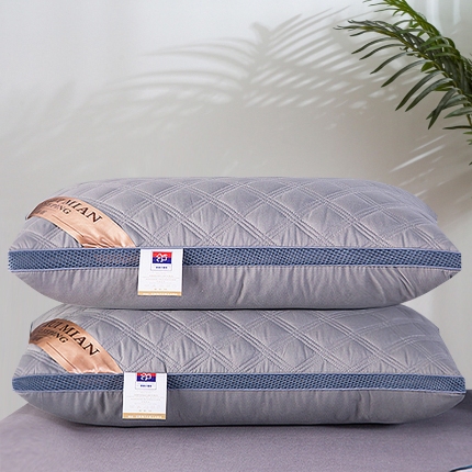 91家纺网 家纺一手货源 找家纺 兴丝露枕芯 网边绗缝立体枕  双边枕头 酒店枕