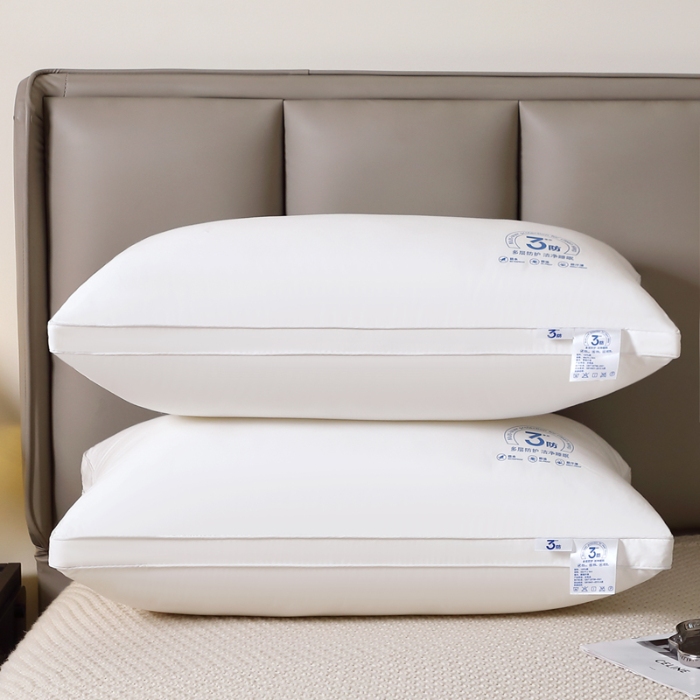 91家纺网 家纺一手货源 找家纺 全棉羽丝枕 羽丝绒枕芯 三防枕芯 全棉枕芯 中高枕