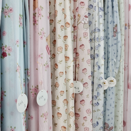 唯美针织  被芯面料仿锦氨印花系列