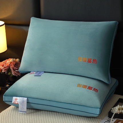 兴丝露枕芯 水晶绒枕芯 超柔暖绒枕 枕头 中高枕 成人枕头