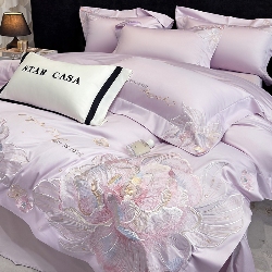 91家纺网 家纺一手货源 找家纺 （总）星蕴家纺 2025新款正宗100支澳棉长绒棉贡缎四件套-晨曦,晨曦 优雅紫,晨曦 西柚粉,晨曦 幸运兰,晨曦 芝士黄,晨曦 白拼粉