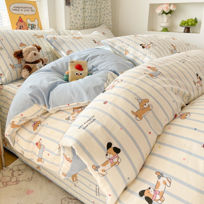 91家纺网 家纺一手货源 找家纺 坚果摄影  卡通床盖套件拍摄赏析