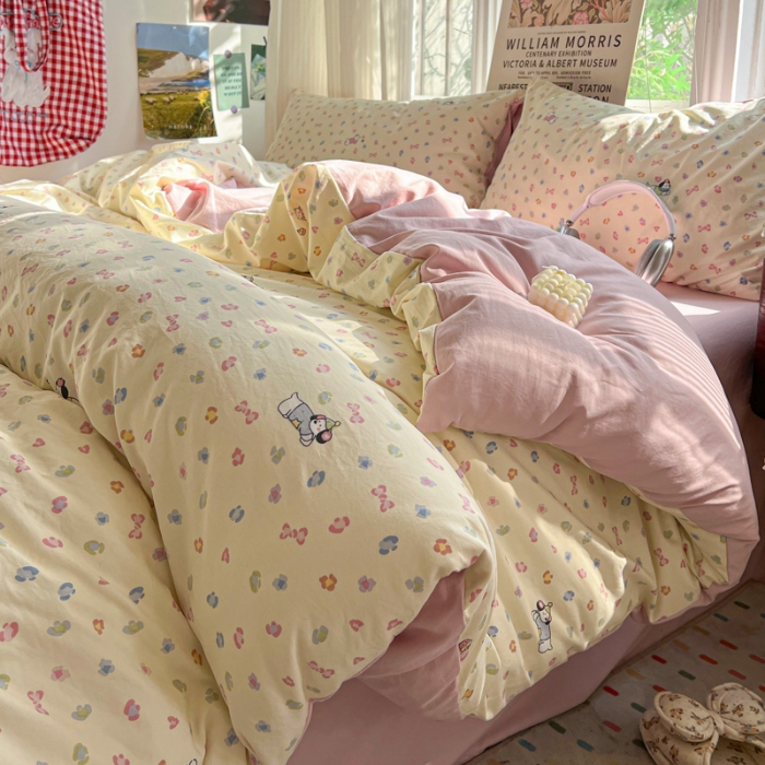 91家纺网 家纺一手货源 找家纺 坚果摄影   卡通可爱风套件拍摄赏析