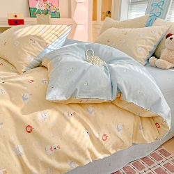 91家纺网 家纺一手货源 找家纺 坚果摄影  卡通可爱风套件拍摄赏析2,1#