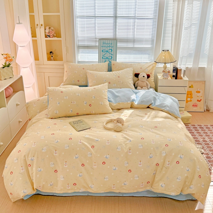 91家纺网 家纺一手货源 找家纺 坚果摄影  卡通可爱风套件拍摄赏析2