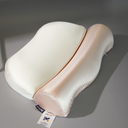 91家纺网 家纺一手货源 找家纺 （总）2025新款 夏日清凉牵引记忆枕芯 锦氨透气凉感零压深睡记忆牵引按摩枕芯枕头