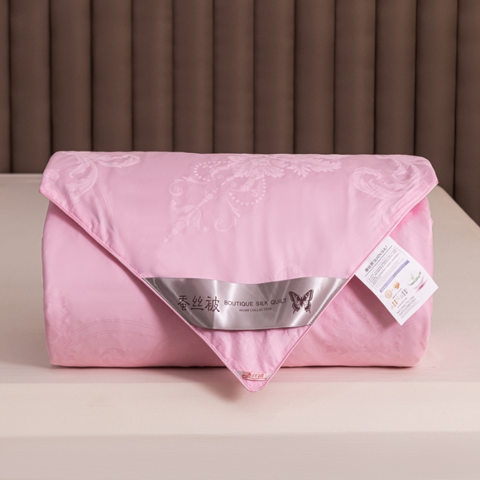 91家纺网 家纺一手货源 找家纺  100%桑蚕丝高级蚕丝被纯棉被子冬被四季被春秋被芯 大红结婚喜被送礼物