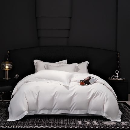 91家纺网 家纺一手货源 找家纺 （总）2026新款纯色长绒棉全棉纯棉轻奢四件套- 克里斯