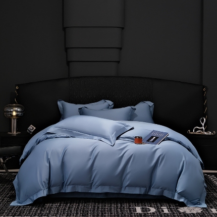 91家纺网 家纺一手货源 找家纺 （总）2026新款纯色长绒棉全棉纯棉轻奢四件套- 克里斯