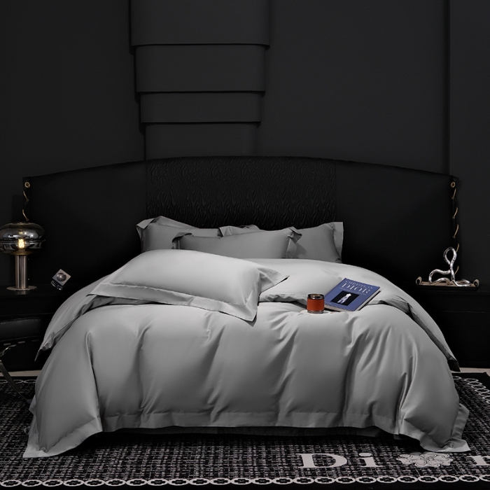 91家纺网 家纺一手货源 找家纺 （总）2026新款纯色长绒棉全棉纯棉轻奢四件套- 克里斯