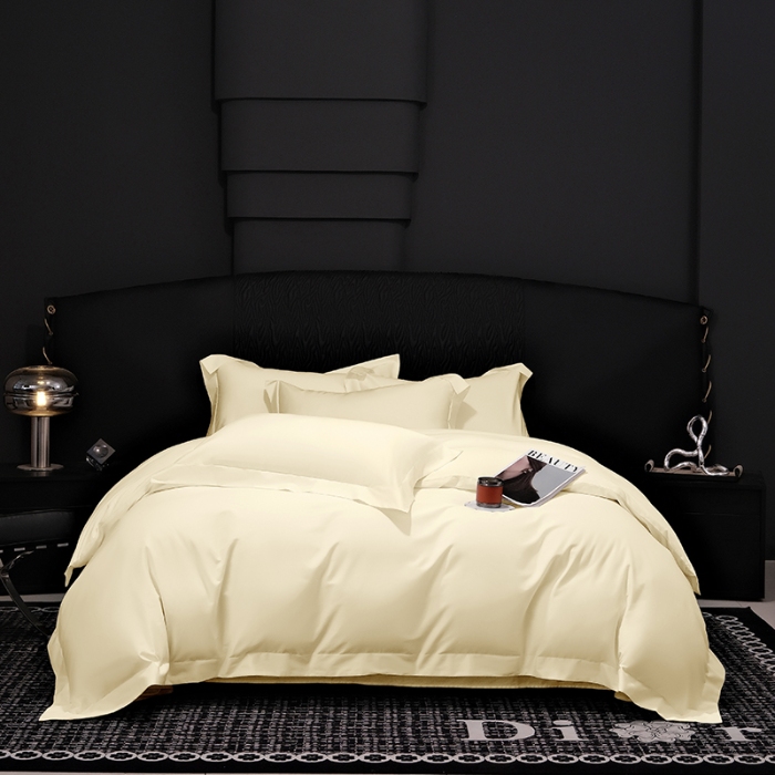 91家纺网 家纺一手货源 找家纺 （总）2026新款纯色长绒棉全棉纯棉轻奢四件套- 克里斯