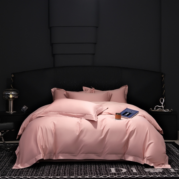 91家纺网 家纺一手货源 找家纺 （总）2026新款纯色长绒棉全棉纯棉轻奢四件套- 克里斯