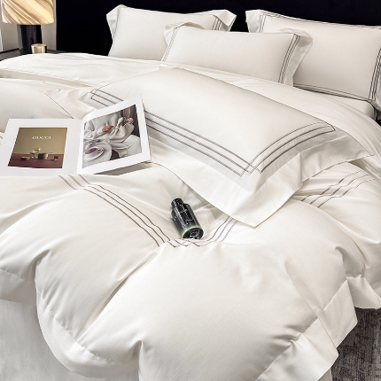 （总）星蕴家纺 2026新款贡缎长绒棉纯棉四件套-简爱