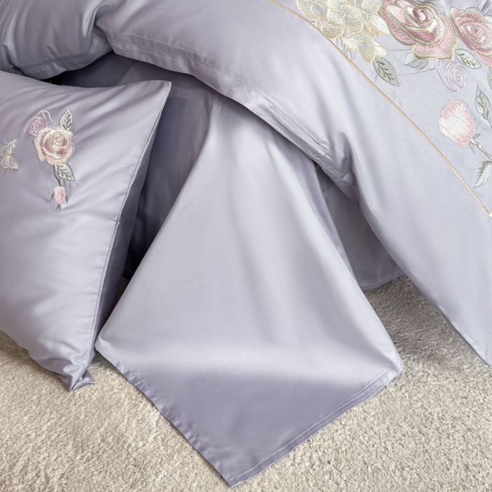 91家纺网 家纺一手货源 找家纺 （总）2026新款全棉纯棉长绒棉刺绣绣花四件套-庄园